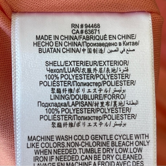 BCBGENERATION Women’s High Low Tiered Ruffled Asymmetric Maxi Dress Coral Size 8 - Picture 11 of 12